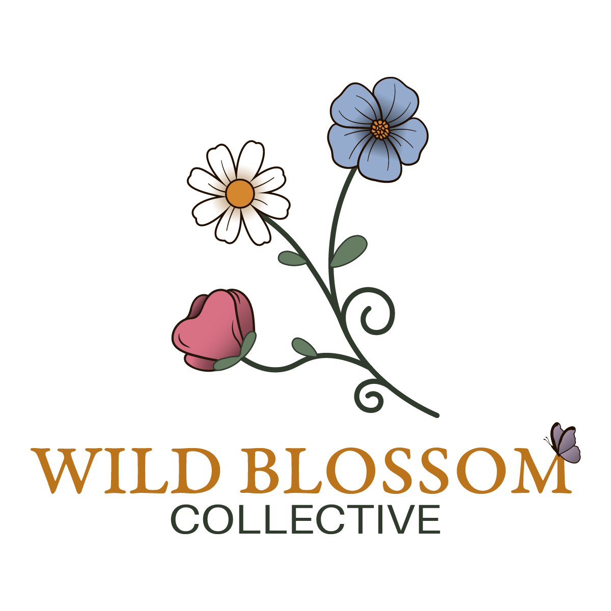 Wild Blossom Logo White